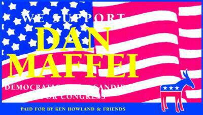 Ken Howland is now supporting Dan Maffei for Congress